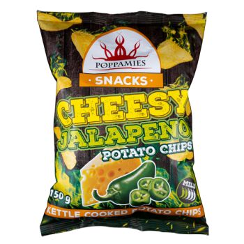 Poppamies Cheesy Jalapeno Chips 150g